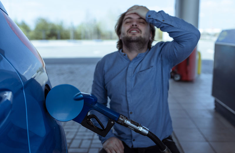 Erreur de carburant voiture